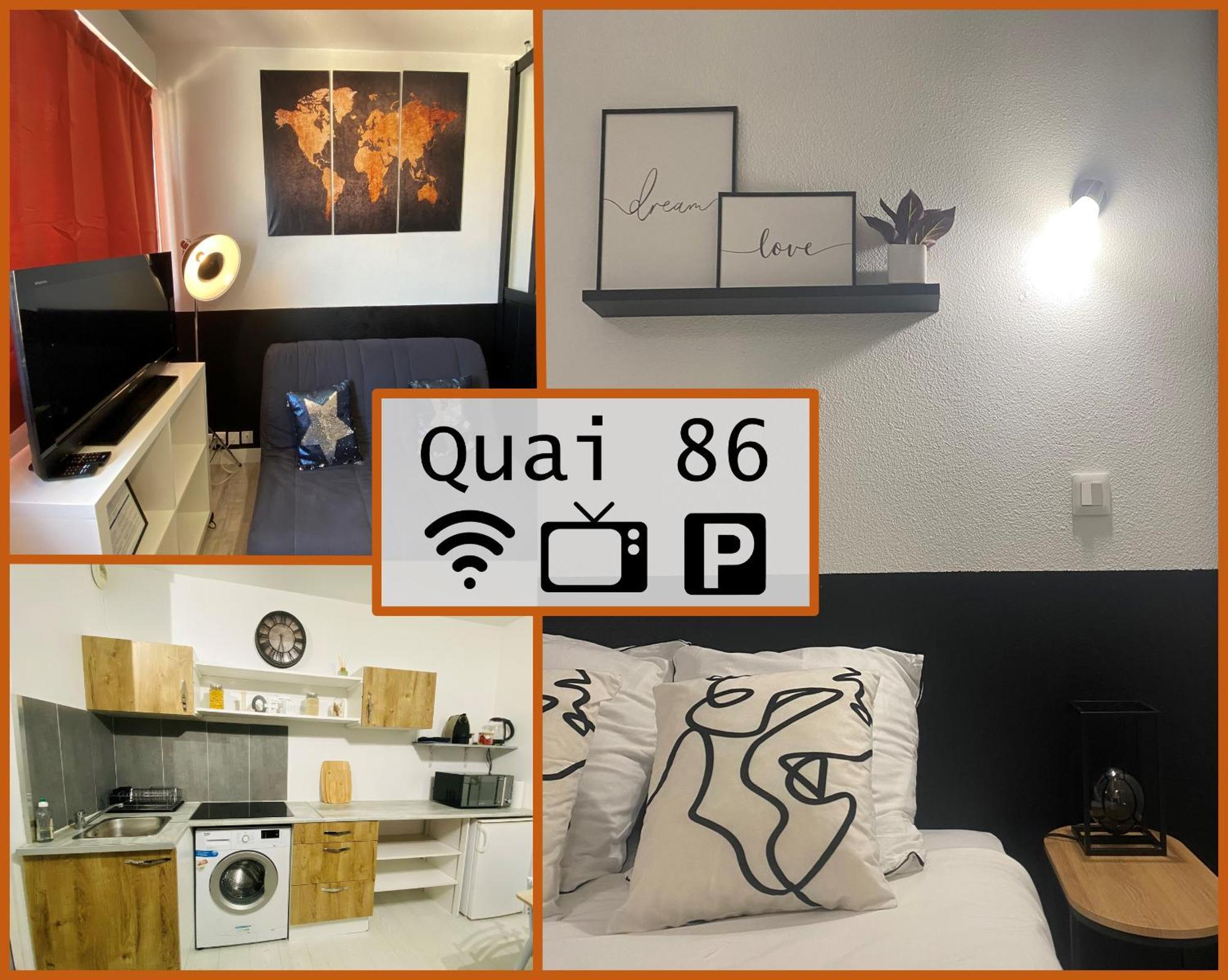 Apartment Quai 86 - Gare, Centre-ville, Free Parking, Netflix
